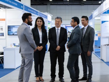 client participated in an manufacturing exhibition in Delhi